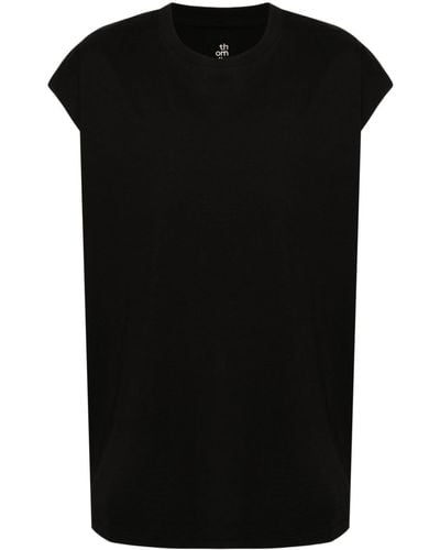Thom Krom Sleeveless Cotton T-shirt - Black