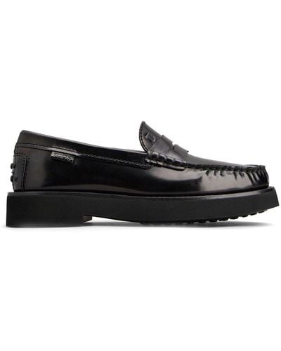 Tod's Penny-slot Leather Loafers - Black