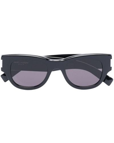 Saint Laurent Naked Wire Core Cat-eye Sunglasses - Blue