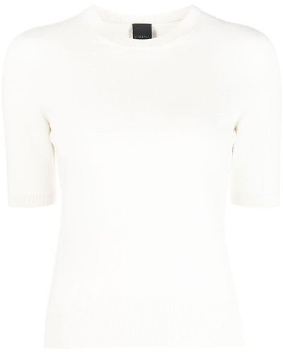 Lorena Antoniazzi Short-sleeved Knitted Top - White