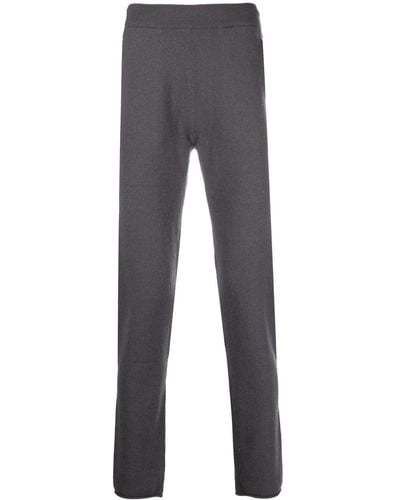 Extreme Cashmere Straight-leg Knitted Track-pants - Grey