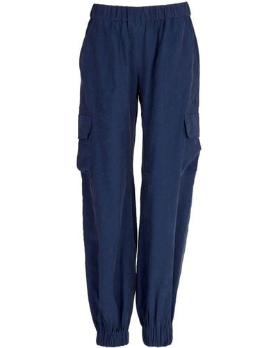 Silvia Tcherassi Jess Cargohose im Tapered-Design - Blau