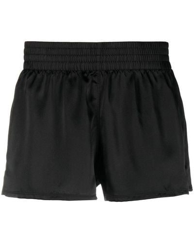 Maison Close Smocked Elasticated-waistband Boxers - Black