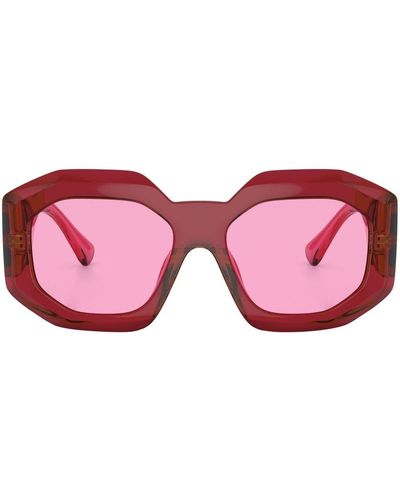 Versace Occhiali da sole Maxi Medusa Biggie - Rosso