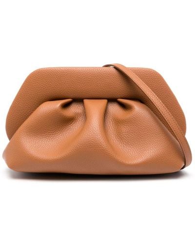 THEMOIRÈ Bios Leather Clutch Bag - Brown