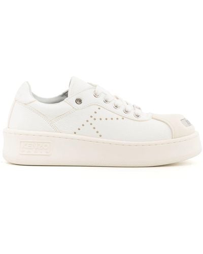 KENZO Sneakers con punta a contrasto - Bianco