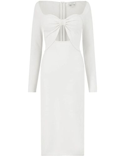 Giambattista Valli Cut-out Midi Dress - White