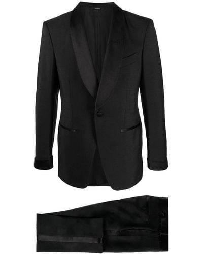 Tom Ford Smoking à veste à simple boutonnage - Noir