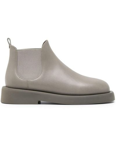 Marsèll Gommello Leather Ankle Boots - Grey