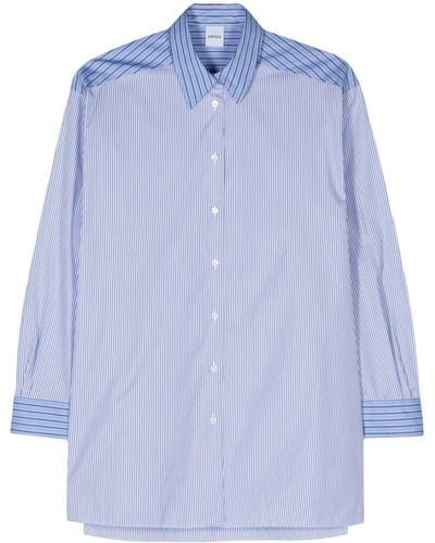 Aspesi Striped Cotton Shirt - Blue