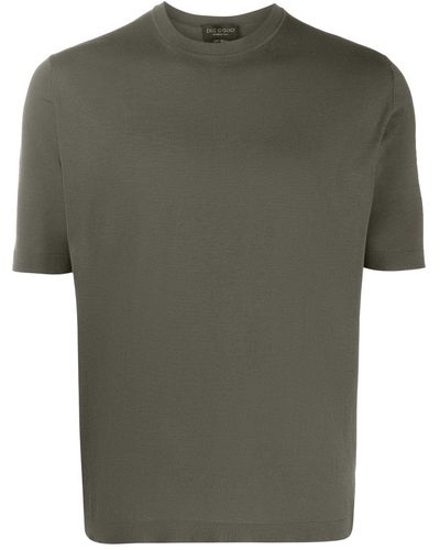 Dell'Oglio Fein gestricktes T-Shirt - Grün