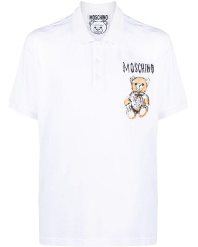 Moschino テディベア ポロシャツ - ホワイト