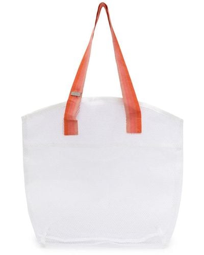 Sarah Chofakian Bolso shopper de malla - Blanco