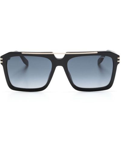 Marc Jacobs Sonnenbrille mit breitem Gestell - Blau