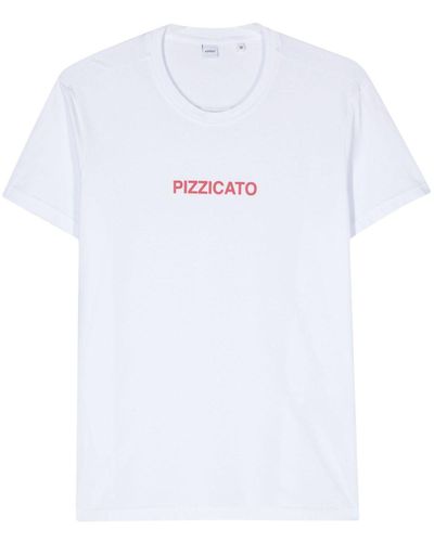 Aspesi T-shirt à imprimé Pizzicato - Blanc