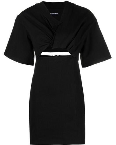 Jacquemus Mini-jurk Met Uitgesneden Detail - Zwart