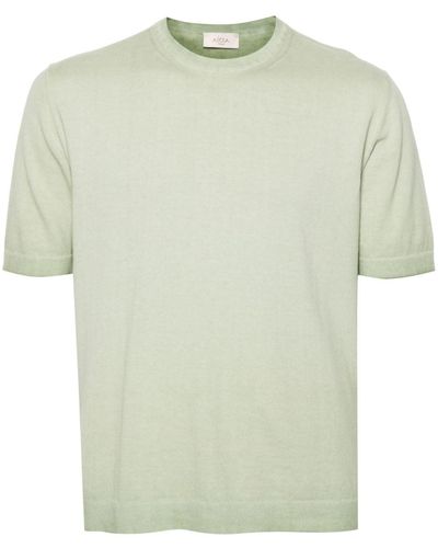 Altea Knitted Cotton T-shirt - Green