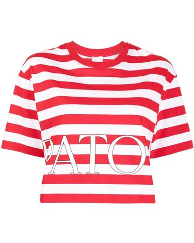 Patou Cropped T-shirt - Rood