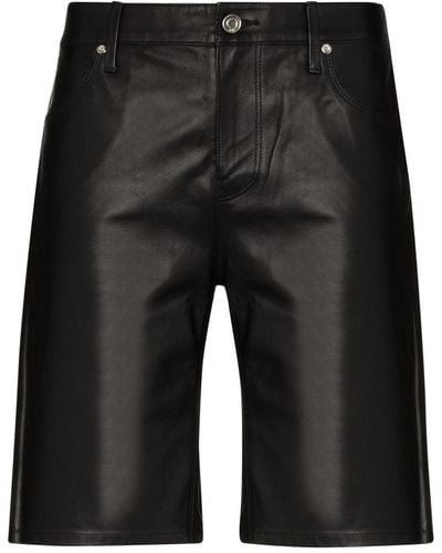 RTA Leren Shorts - Zwart