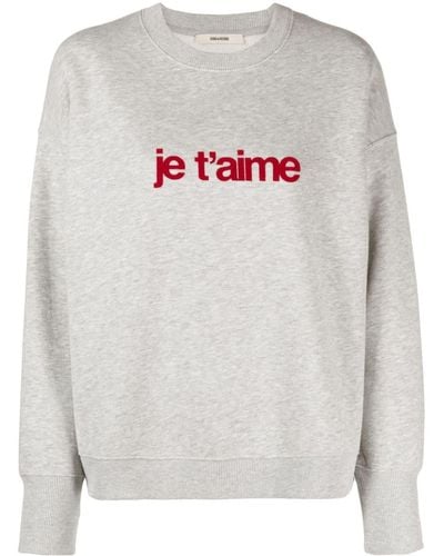 Zadig & Voltaire Sweater Met Ronde Hals - Grijs