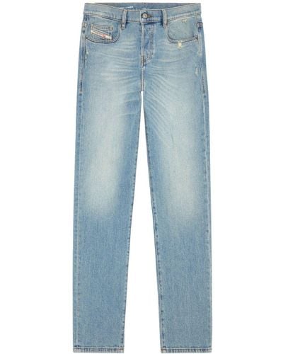 DIESEL D-viker 09h39 Mid-rise Straight-leg Jeans - Blue