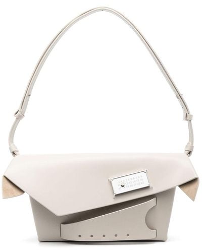 Maison Margiela Medium Snatched Classique Top-handle Bag - White