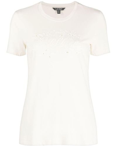 Lauren by Ralph Lauren Katlin Short-sleeved T-shirt - White