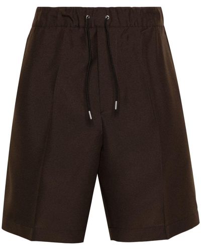 OAMC Drawstring-waist Crepe Shorts - Black