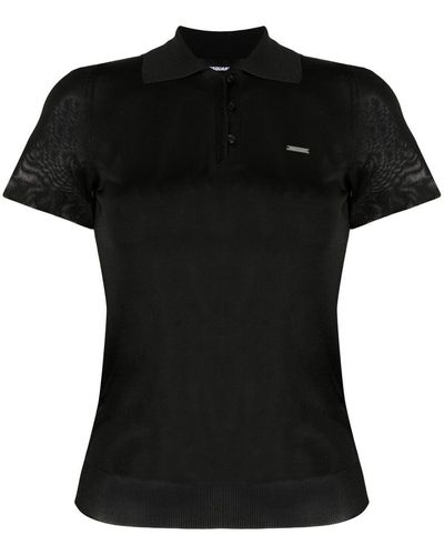 DSquared² Piqué Poloshirt - Zwart