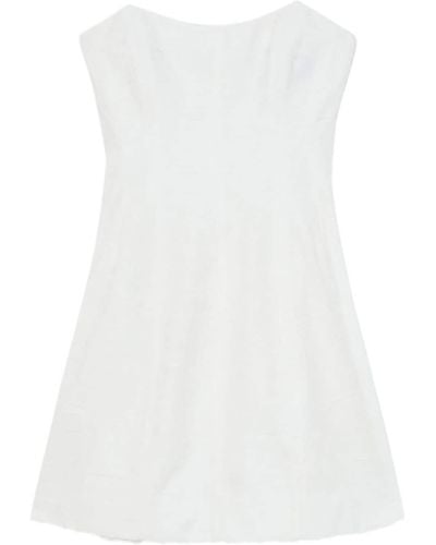 Aje. Vibration Jacquard Minidress - White