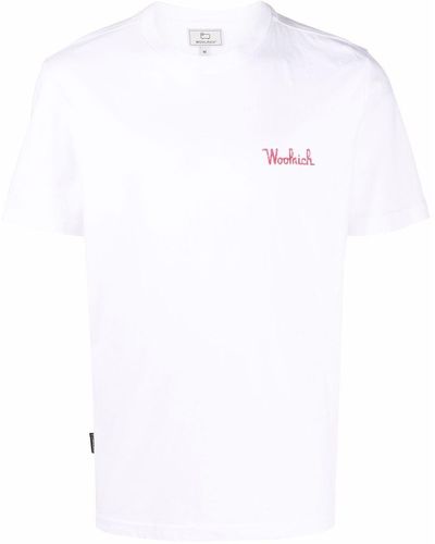 Woolrich Camiseta con faro estampado - Blanco