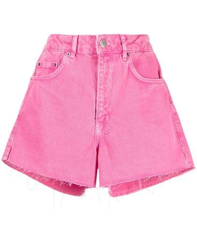 Ksubi Rise N Hi Denim Shorts - Pink