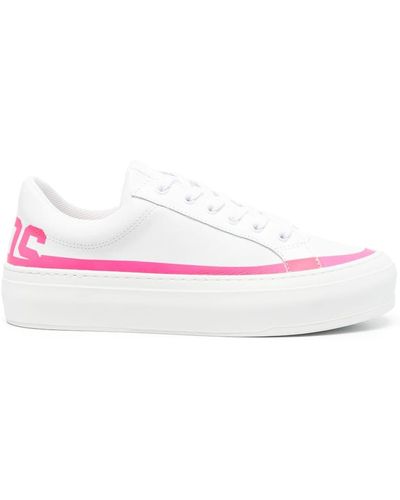 Gcds Logo-print Low-top Sneakers - Pink
