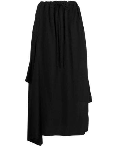 Yohji Yamamoto Y's crease printed plaid skirt