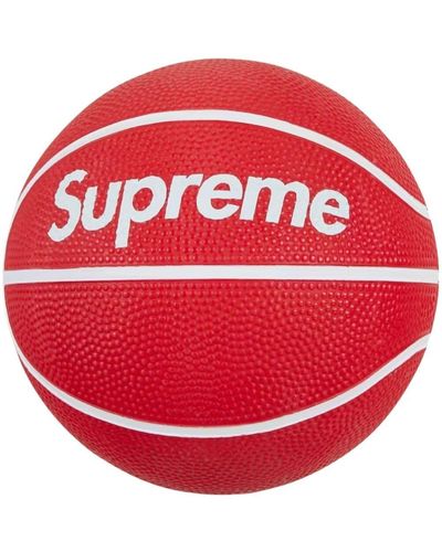 Supreme X Spalding petit panier de basket-ball - Rouge