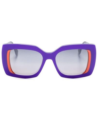 Face A Face Ashoka 2 Rectangular-frame Sunglasses - Purple