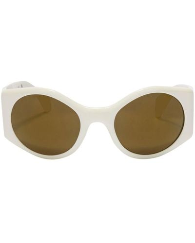 Palm Angels Ennis Round Sunglasses - White