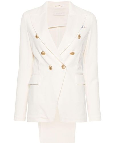 Circolo 1901 Double-breasted Evening Suit - White
