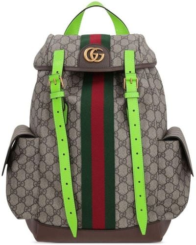 Gucci Medium Ophidia GG Backpack - Blue
