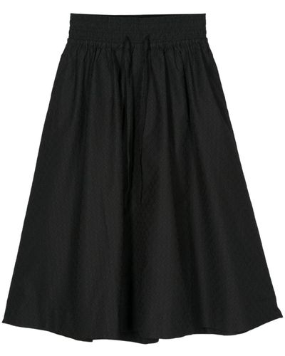 Soulland Meir Voluminous Midi Skirt - Black