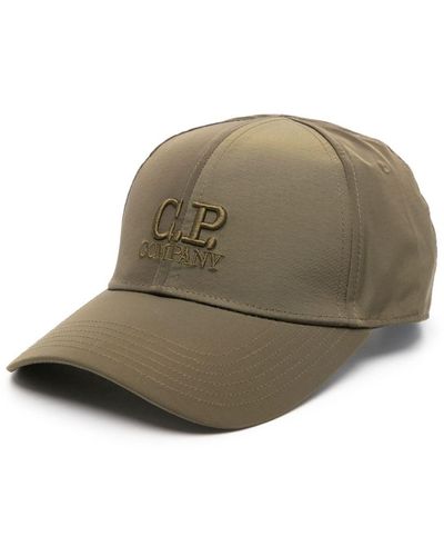 C.P. Company Chrome-R Logo Baseballkappe - Grün