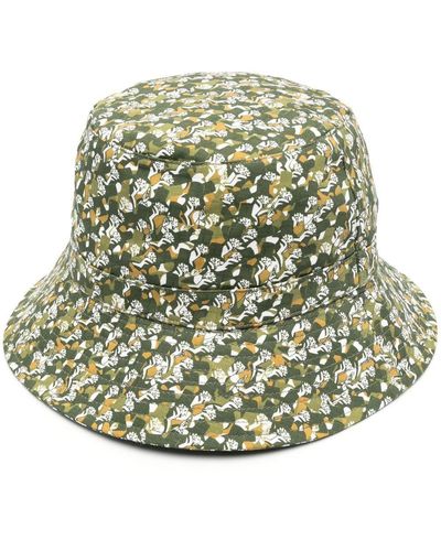 A.P.C. Sombrero de pescador con estampado floral - Verde