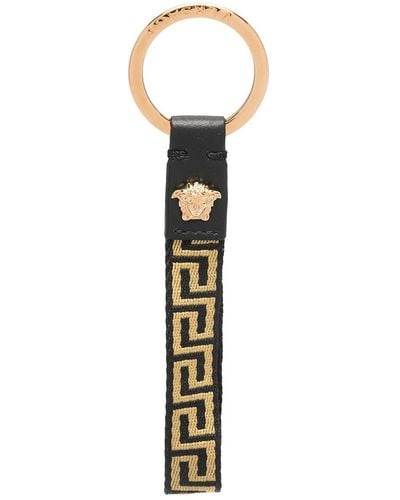 Versace Porte-clés à logo Greca - Blanc