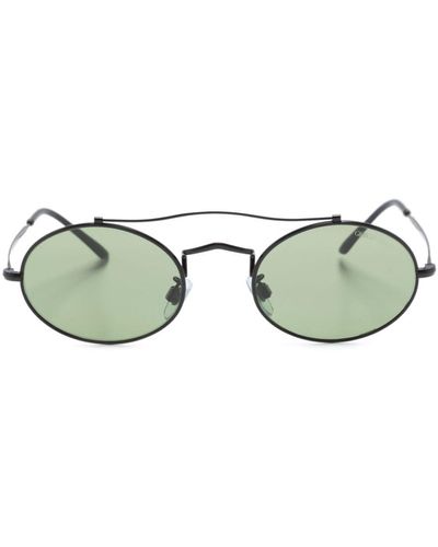 Giorgio Armani Runde Sonnenbrille mit mattem Finish - Grün
