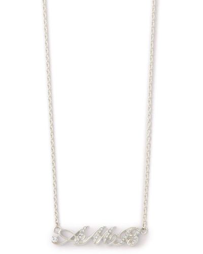 Ambush Logo-lettering Crystal-embellished Necklace - White