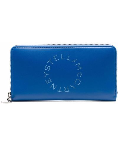 Stella McCartney Cartera continental Stella Logo - Azul