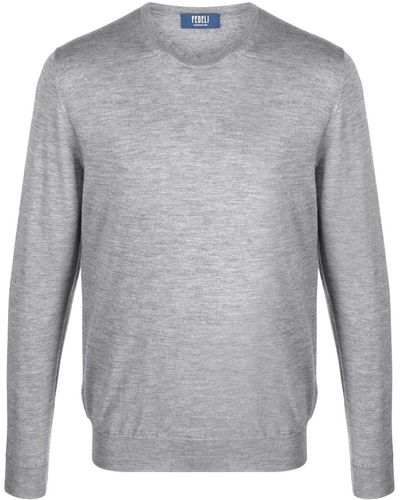 Fedeli Argentina Crew-neck Sweater - Grey