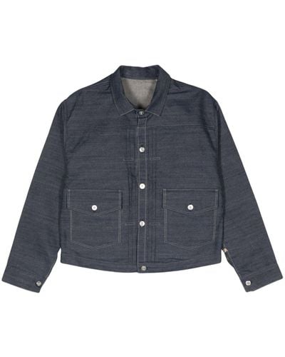 Levi's Jeans-Hemdjacke mit Faltendetail - Blau