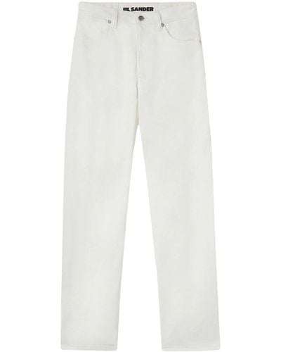 Jil Sander Cropped Straight-leg Jeans - White