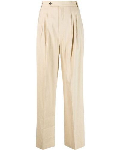 frenken Straight-leg Linen-flax Pants - Natural